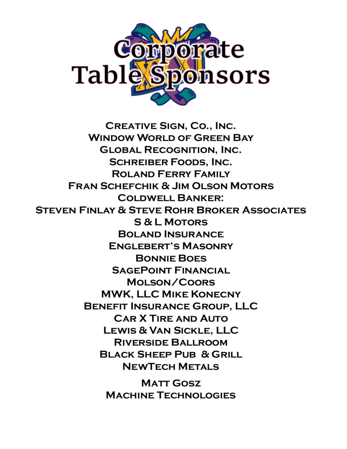 Table Sponsors SF 22
